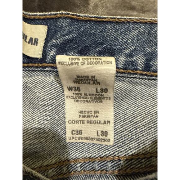 Levis Strauss Signature Jeans 36x30 Men Blue Denim Loose Relaxed Fit Light Wash - Picture 5 of 12